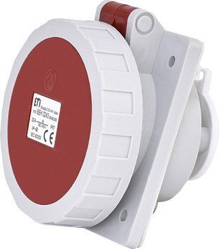 Розетка вбудована силова EEH-3243 IP67 (32A, 400V, 3P+PE) 4482086 фото