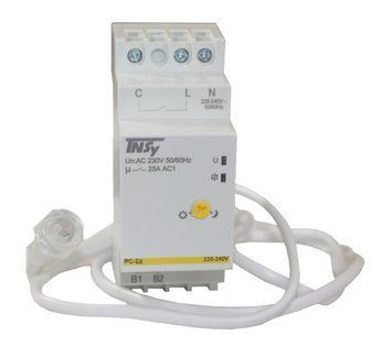 Реле сутінкове РС-2д 2мод 220-240VAC (1N/Ox25A_AC1) 5-100Iux з датчиком