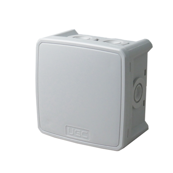 Коробка монтажна для в/вст.75х75х48 мм IP65 скоби сіра UEC JB-075-075-048-GF-IP65-GR фото