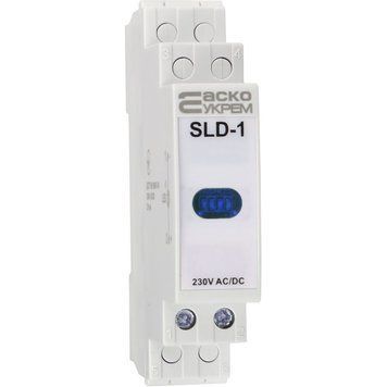 Модульный сигнальный индикатор 230V AC/DC SLD-1 синий A0140030034 фото