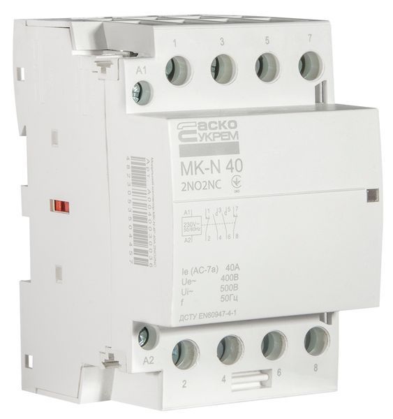 Модульный контактор MK-N 4P 40A 2NO2NC 220V A0040030036 фото