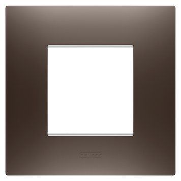 Рамка Chorusmart EGO 2M коричнева тінь GEWISS GW16022BS фото
