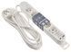 Удлинитель 5 гн. 5 м с з/к, USB + Type C, белый серии Ornat