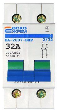 Вимикач-роз`єднувач УКРЕМ ВА-2007 ВРН 2р 32А АСКО A0010070017 фото