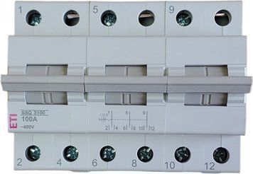 Переключатель нагрузки SSQ 3100 "1-0-2", 3p 100A 2421438 фото