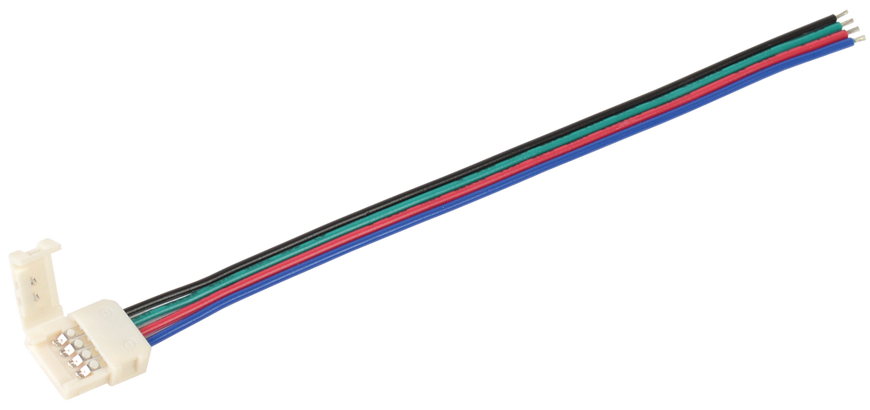 Конектор 5шт RGB 10 мм ( - 15 см - роз'єм) LSCON10-RGB-213-5-PRO фото