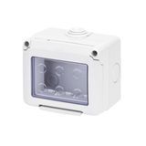 Герметичний корпус горизонтальний 27 COMBI 3М IP55 сірий GEWISS GW27043 фото