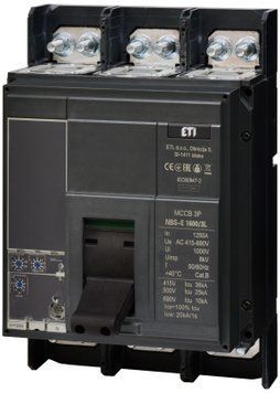 Автоматичний вимикач NBS-E 1600/3L 1250A (36kA, (0.4-1)In/(1.5-10)Ir) 3P 4673162 фото