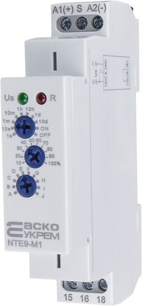 Реле времени многофункциональное NTE9-M1 AC/DC 12-240V