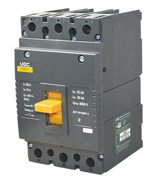 Автоматичний вимикач PCB35 3Р 160А 35кА UEC MCCB-PCB-35-3-0160 фото