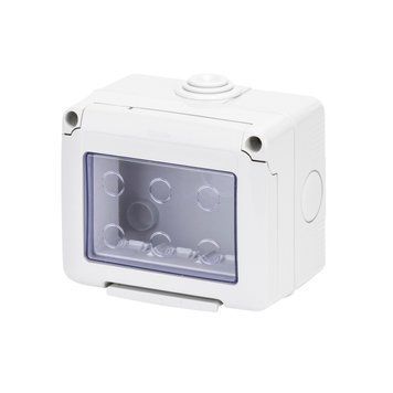Герметичний корпус горизонтальний 27 COMBI 3М IP55 сірий GEWISS GW27043 фото