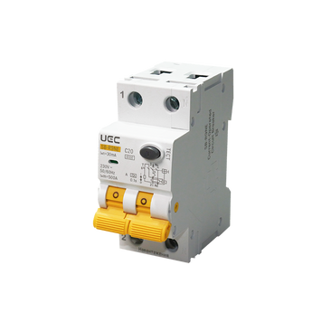 Автомат дифференциальной защиты SB-R9NE 2P C 20A 30мА тип A 6кА UEC RCBO60-2-020-C-030-A фото