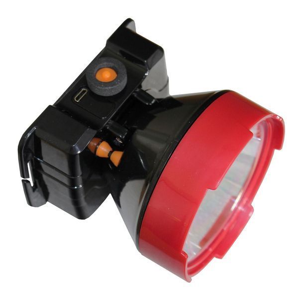 Налобний ліхтар LED HL6 5W 6500K 3/10H 100/300L bat: 3,7V 2A IP53 Red/Black TNSy5001236 фото