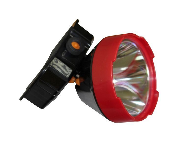 Налобний ліхтар LED HL6 5W 6500K 3/10H 100/300L bat: 3,7V 2A IP53 Red/Black TNSy5001236 фото