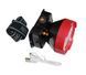 Налобний ліхтар LED HL6 5W 6500K 3/10H 100/300L bat: 3,7V 2A IP53 Red/Black TNSy5001236 фото 2