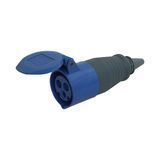 Розетка 213 переносна 2Р+РЕ 16А 230В IP44 UEC HPC-S213-016-3-IP44-U фото