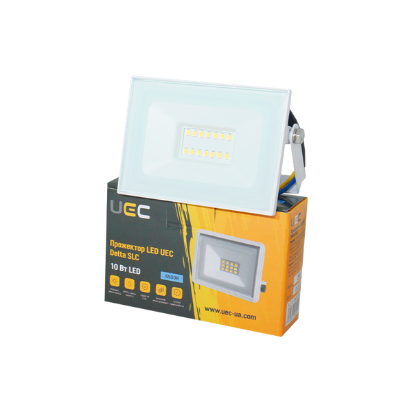 Прожектор LED UEC Delta SLC 10Вт 6500K IP65 белый SLC-10-IP65-0-W фото