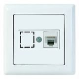 РК01-00-0-ББ Розетка компьютерная RJ45 (Cat5e) серия BOLERO (белый) IEK (EKB10-K01-01) EKB10-K01-01 фото