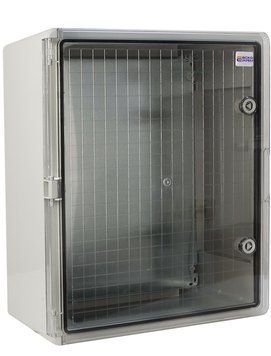 Корпус з АБС-пластику; з монтажною панеллю; прозорі дверцята; 40*50*24; ІР65; серіїUBox A0270010030 фото