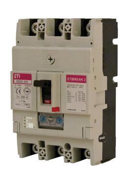 Автоматический выключатель EB2S 250/3SA 250A 25kA, 0.63-1In/5-11In 3P 4671908 фото