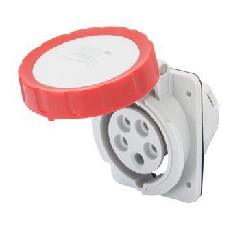 Розетка встраиваемая 10&deg; IEC 309 HP IP67 3P+N+E 16A 400V 6H GEWISS GW62232H фото