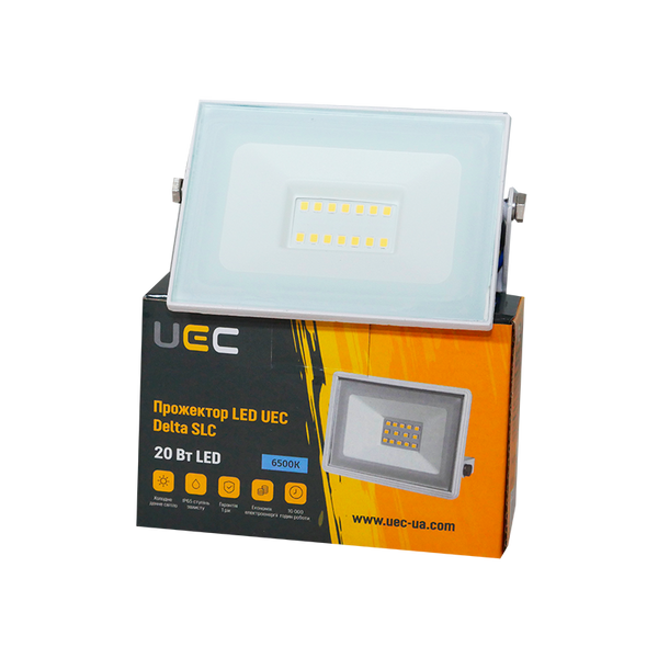 Прожектор LED UEC Delta SLC 20Вт 6500K IP65 белый SLC-20-IP65-0-W фото
