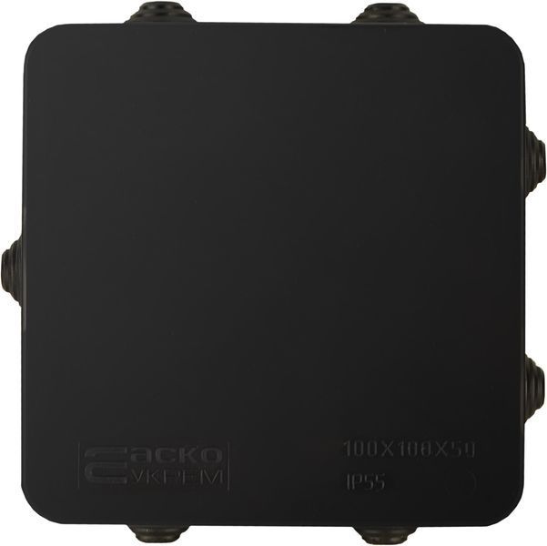 Розподільча коробка серії UAtmo Jet Black 100*100*50 (уп. 20шт) A0150170033 фото