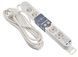 Удлинитель 6 гн. 5 м с з/к, USB + Type C, белый серии Ornat