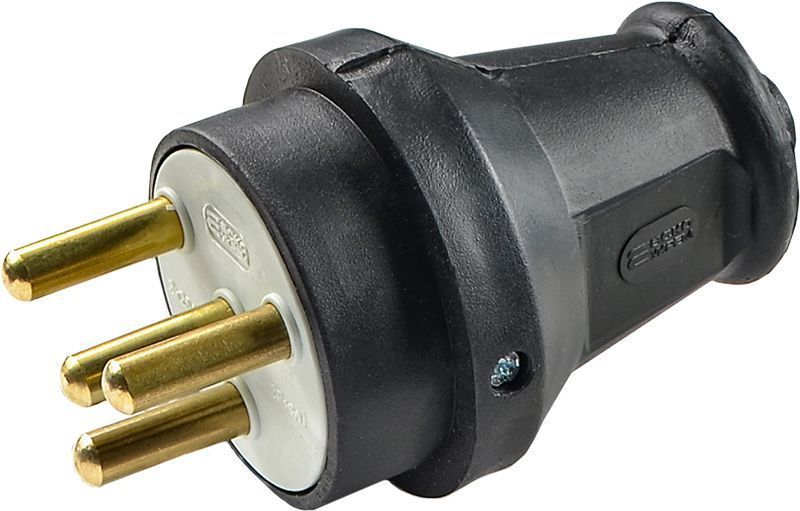 Вилка каучукова 3Р+РЕ 25А IP44 A0250010003 фото