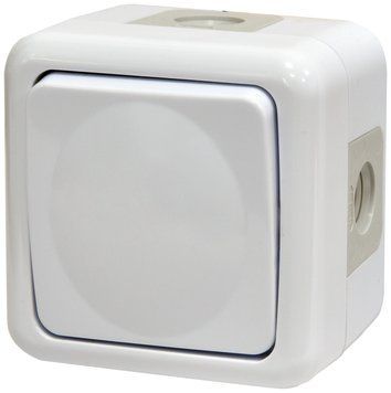 Вимикач 1-кл. PVE-1 (IP44, 10А, 250V, полікарбонат) 4481016 фото
