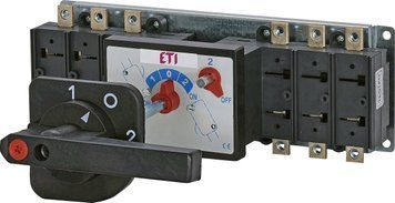 Переключатель нагрузки перекидной LA COH 3P 1/D 160A ("1-0-2", с выносной рукояткой) 4667021 фото