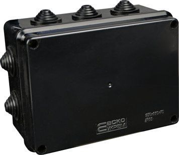 Розподільча коробка серії UAtmo Jet Black 150*110*70 (уп. 10шт) A0150170034 фото