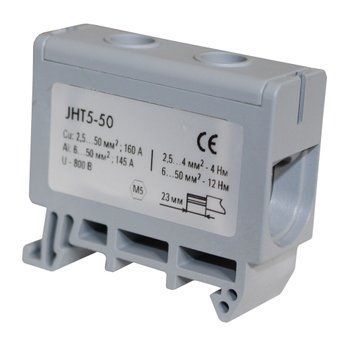 Клема силова СКНГ-JHT5-50 6-50мм2 145А сірий TNSy5506239 фото