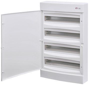 Щит зовнішн. розподільний ECT 4x18 PO (72мод.білі дверцята) 1100271 фото