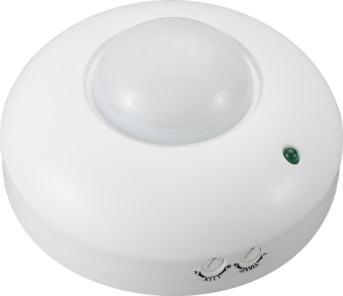 Датчик руху інфрачервоний стельовий e.sensor.pir.07.white(білий), 360°, IP20 s061001 фото