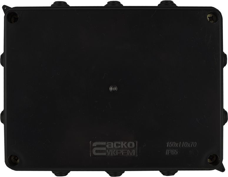 Розподільча коробка серії UAtmo Jet Black 150*110*70 (уп. 10шт) A0150170034 фото