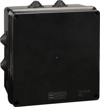 Розподільча коробка серії UAtmo Jet Black 150*150*70 (уп. 9шт) A0150170035 фото