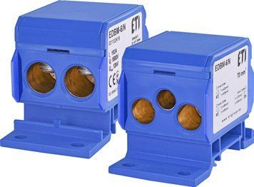 Блок распределительный EDBM-6/N (192А, 1500V AC/DC, OUT: 1x4-70; 2x4-50; 1x4-25) 1102416 фото