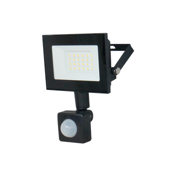 Прожектор LED UEC Delta SLC-MS 20Вт с датчиком движения 6500K IP54 черный SLC-20-IP54-MS-B фото