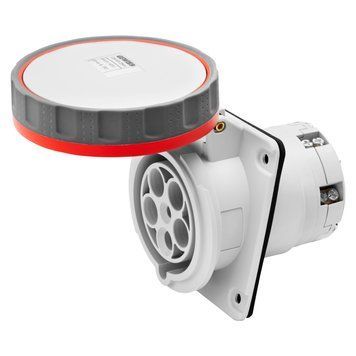 Розетка вбудована 10&deg; IEC 309 HP IP67 3P+N+E 63A 400V 6H GEWISS GW63254H фото