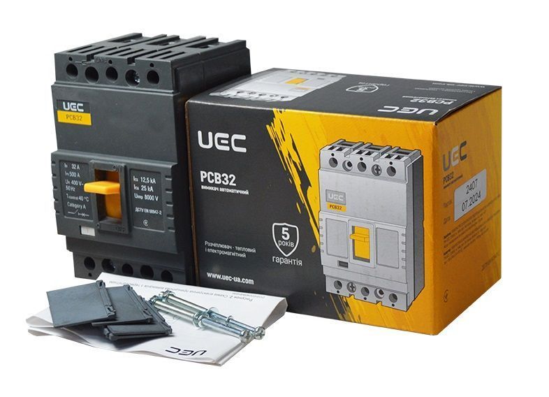 Автоматический выключатель PCB32 3Р 32А 25кА UEC MCCB-PCB-32-3-0032 фото