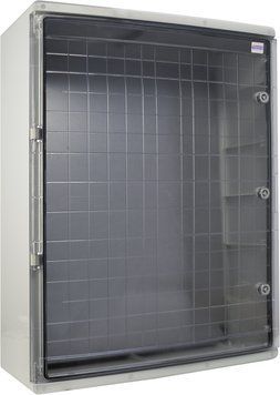 Корпус з АБС-пластику; з монтажною панеллю; прозорі дверцята; 60*80*28; ІР65; серіїUBox A0270010033 фото