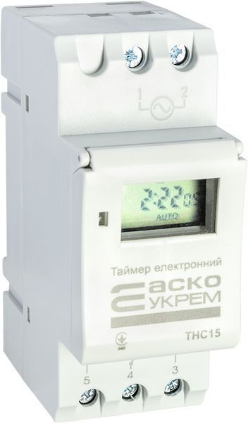 Таймер недельный электронный THC15