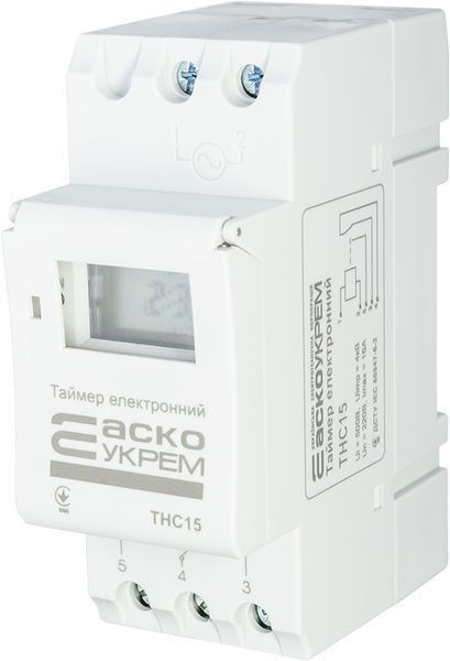Таймер недельный электронный THC15