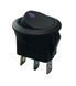 KCD1-8-101EN BL/B 220V Переключатель 1-клав. круг синий/подсв. TNSy