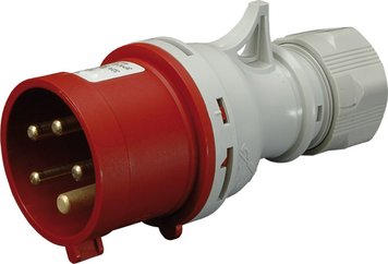 Вилка кабельная с реверсом фаз (силовой разъём) EVO-3253 IP44 (32A, 400V, 3P+N+PE) 4482023 фото