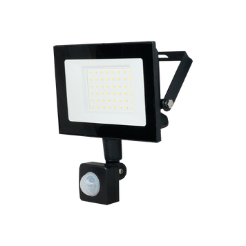 Прожектор LED UEC Delta SLC-MS 50Вт с датчиком движения 6500K IP54 черный SLC-50-IP54-MS-B фото