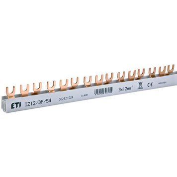 Шина питания IZ 12/3F/54 (12мм2, 3P, 1м, Fork, 54mod.) 2921024 фото