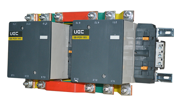 Контактор реверсивний SB-PCR-185 185А 380В/АС3 UEC PCR5-SB-185-380 фото