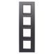 Рамка Chorusmart LUX 2+2+2M вертикальная сланец абсолют GEWISS